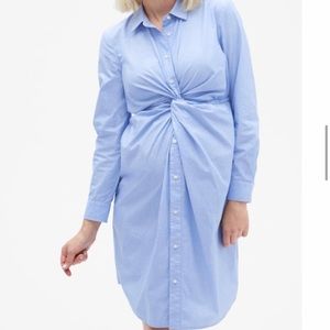 Gap Maternity twist -front poplin dress